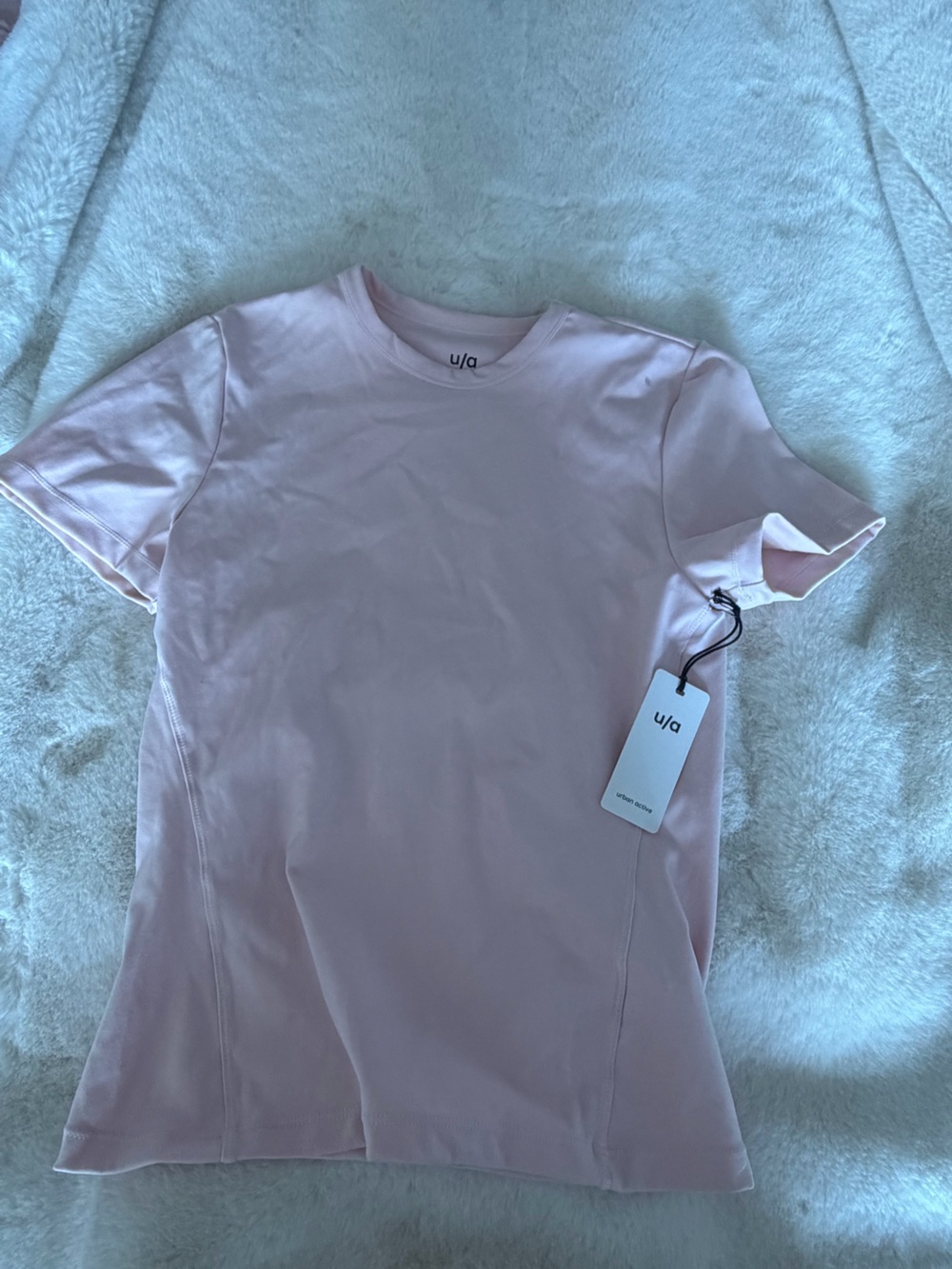 Women's Short Sleeve Workout Top - Light Pink